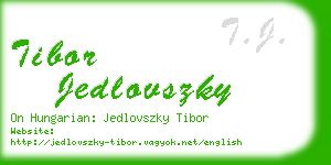 tibor jedlovszky business card